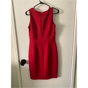 Red dress, size 4.